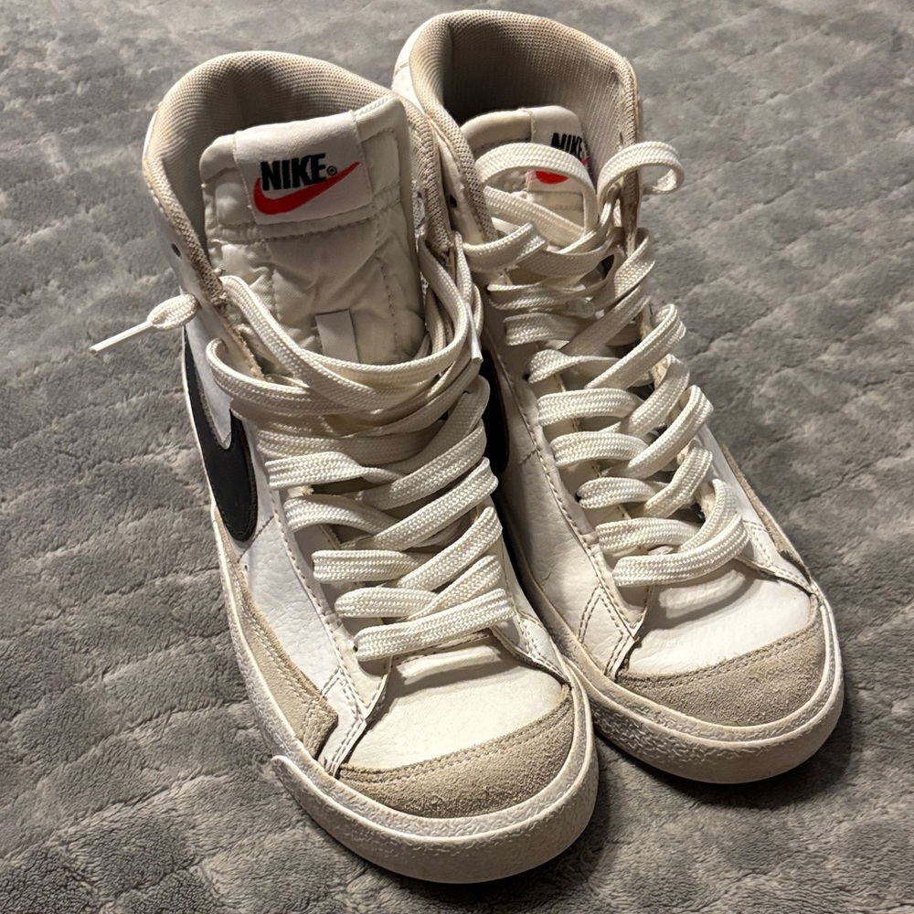 Nike High-Top Blazers in White, Black, Cream